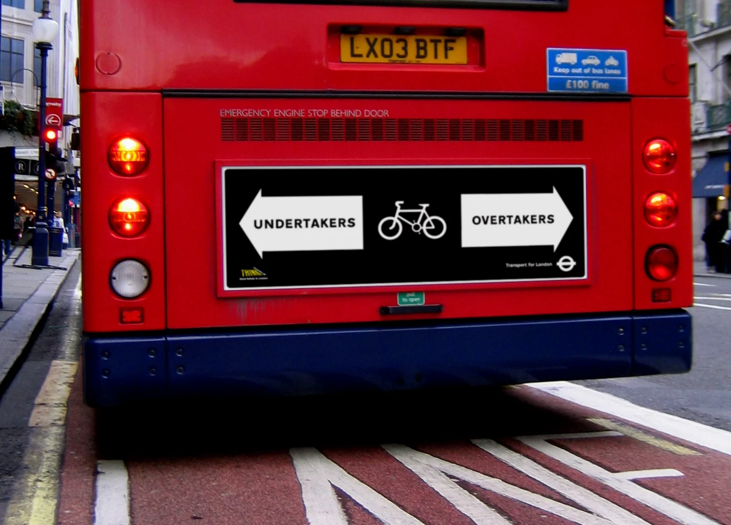 TfL Overtakers Undertakers